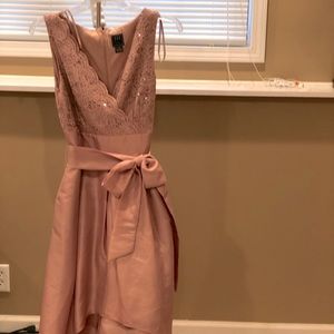 Beautiful Rose-colored high low dress